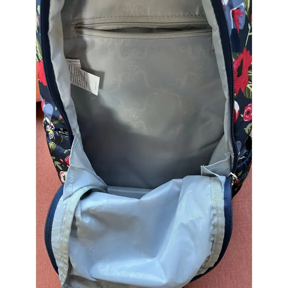 Ju-Ju-Be Navy Floral Mini Backpack Diaper Bag 13.5in